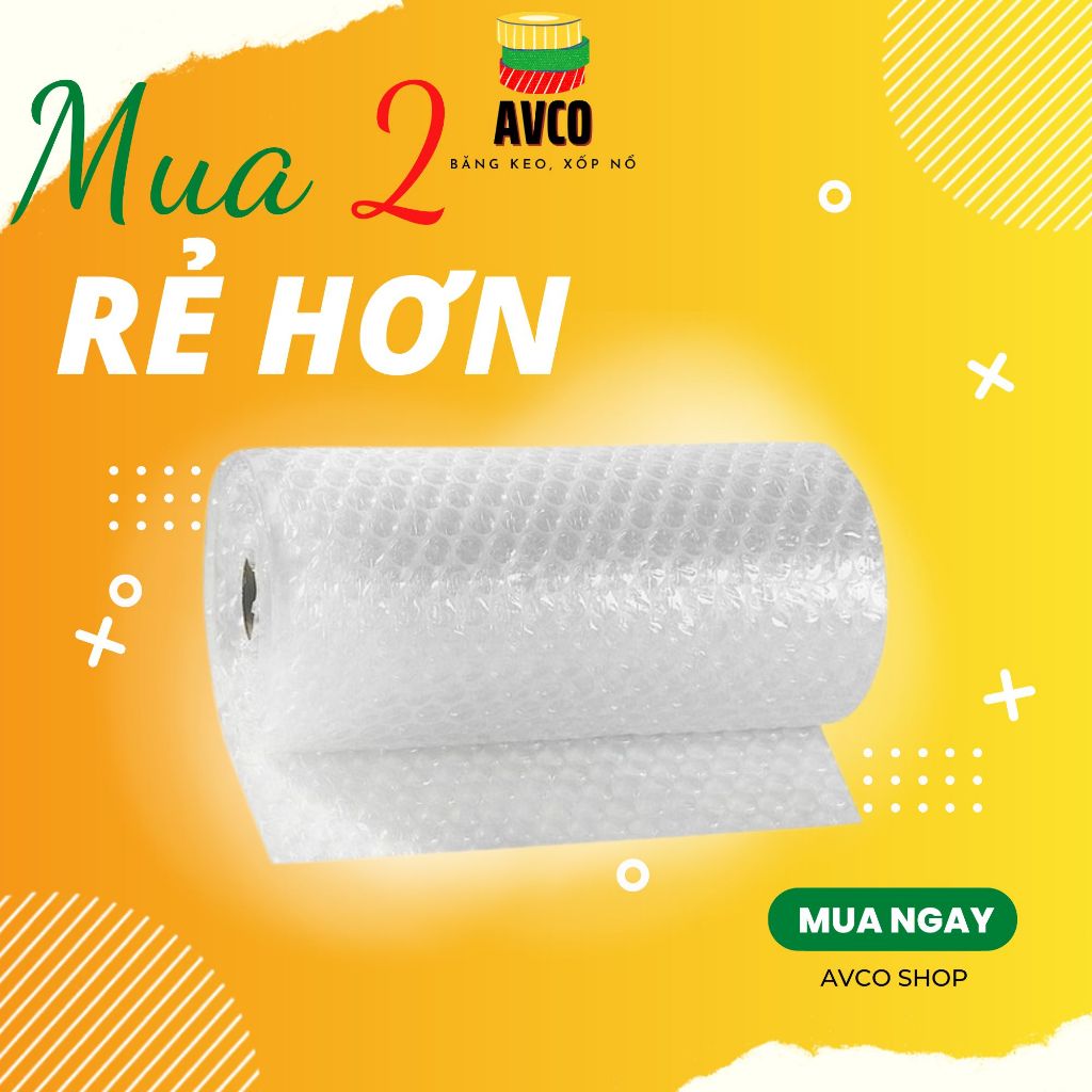 Xốp chống sốc bong bóng gói hàng – Đệm khí dày, đàn hồi tốt – Bảo vệ hàng hóa an toàn Bề ngang 40cm