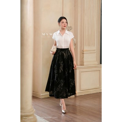 Áo Sơ Mi Trắng Nữ MY WAY Tay Ngắn Thiết Kế Độc Quyền Cao Cấp 2MA01158