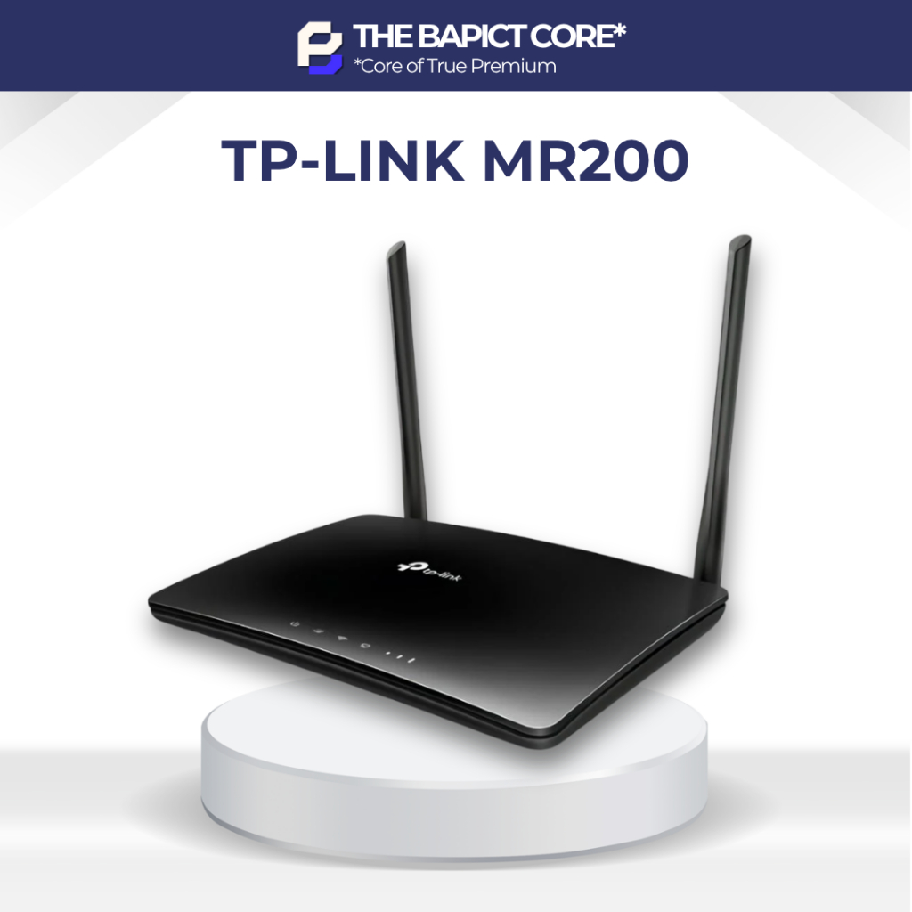 Bộ Phát Wifi Router 4G LTE Băng Tần Kép AC750 TP-Link Archer MR200 - Gắn sim sử dụng - BH 24T