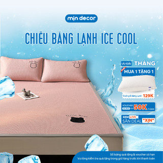  Chiếu Băng Lạnh Ice Cool Mịn Decor – Mát Lạnh Cao Cấp Chun Cài 4 Góc Cố Định Ngủ Êm Không Trượt 