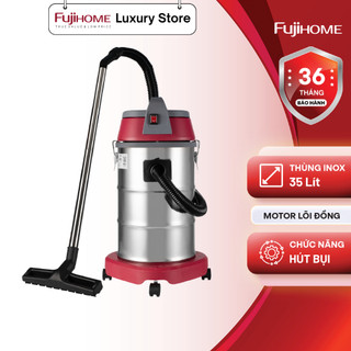 Máy hút bụi nhập khẩu FUJIHOME VC35 Dung tích lớn 35L - Công suất 1400W - Dùng cho gia đình,nhà hàng