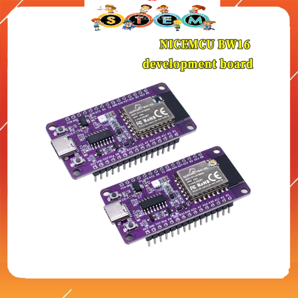 [Stem A-Z][G19] Module WiFi Bluetooth BLE 5.0 Băng Tần Kép RTL8720DN BW16 (Đã Hàn Chân)