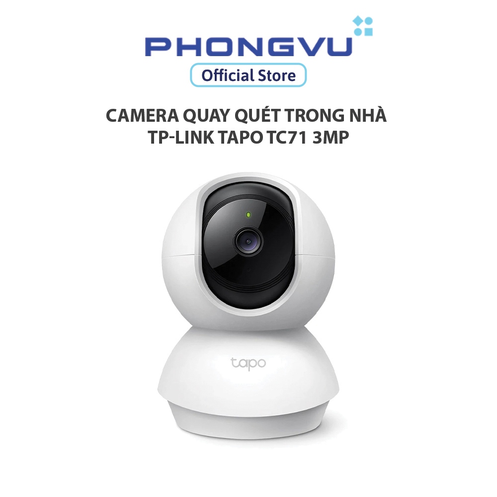 Camera IP Wi-Fi quay quét TP-Link Tapo TC71 3MP - Độ phân giải 2K, Đàm thoại 2 chiều - Bảo hành 24th | BigBuy360 - bigbuy360.vn