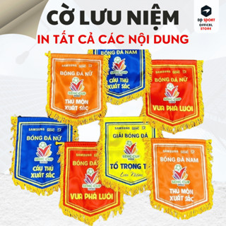 Cờ Lưu Niệm Thể Thao Bóng Đá, Bóng Chuyền, Cầu Lông, Cờ Trao Giải (Free Ship)_In Theo Yêu Cầu Cao Cấp Và Chất Lượng
