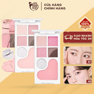  Bảng Phấn Mắt Và Má Hồng Ngọt Ngào Lấp Lánh Romand Bare Layer Palette 14g 