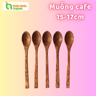 Muỗng Cafe Gỗ Dừa 15 - 17cm One4one Thìa Cà Phê 1 Cái