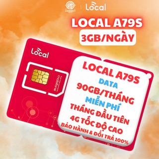  Sim 4G 3GB Ngày LOCAL A79S Sóng Mobifone – Gói Tháng – Miễn Phí Tháng Đầu - Hỗ trợ eSIM 
