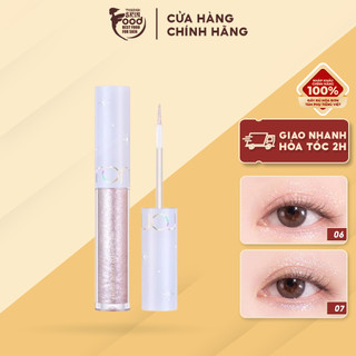   NEW  LIQUID GLITTER  Gel Nhũ Mắt Lấp Lánh Bền Màu Lâu Trôi Romand The Universe Liquid Glitter 2g 