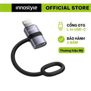 Đầu chuyển đổi L to USB-C OTG Innostyle FlexiLink Adapter chính hãng, bền bỉ, nhỏ gọn ST-540GY