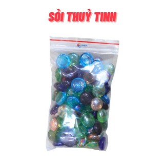 Sỏi thủy tinh trang trí bể cá mini