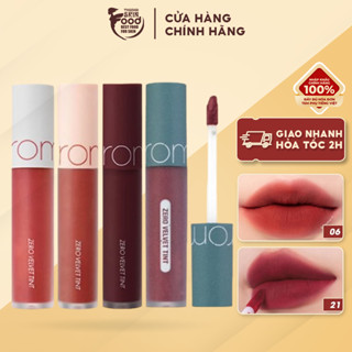 [NEW 26-30] Son Kem Lì Hàn Quốc Romand Zero Velvet Tint 5.5g (05 Đỏ Gạch, 06 Đỏ Nâu, 20 Đỏ Trầm)