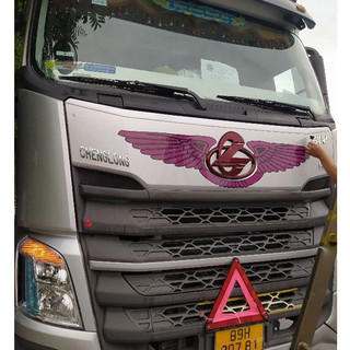 Tem cánh chim dán logo trang trí xe tải(sl 1 tem)