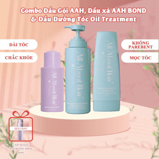 Combo Dầu Gội Dầu Xả Biotin Và Dầu Ủ Oil Treatment ALL ABOUT HAIR Dưỡng Tóc Kích Mọc Tóc 
