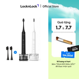 Bàn chải đánh răng điện Lock&Lock 4 chế độ, chống nước, sạc không dây ENR346 (màu trắng & màu đen)