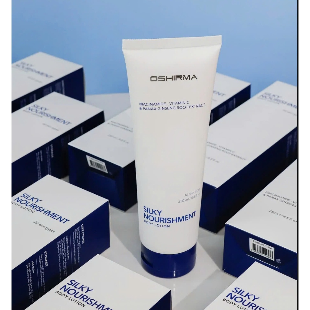 Sữa Dưỡng Thể Hỗ Trợ Dưỡng Trắng Da Và Cấp Ẩm Oshirma Silky Nourishment 250ML