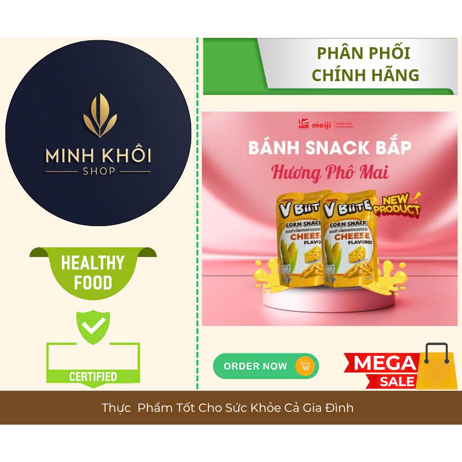 COMBO 5 GÓI - Bánh Snack Bắp Thái Lan Vfood Vị Phô Mai 40g