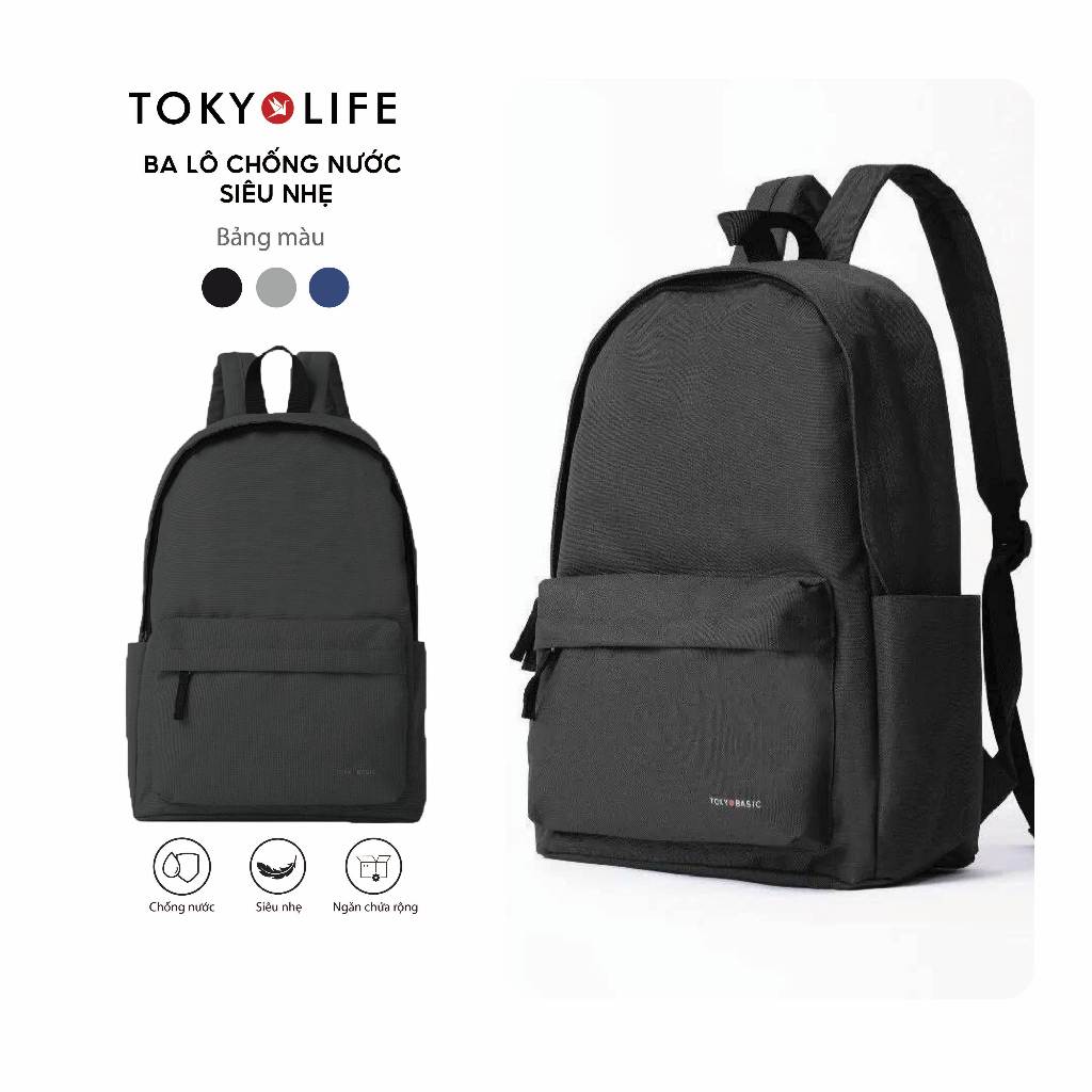 Balo chống nước TOKYOLIFE nhiều màu thiết kế basic nhiều ngăn siêu nhẹ chất liệu cao cấp 40001931 (4