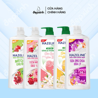 Sữa tắm dưỡng thể thiên nhiên trắng sáng da Hazeline