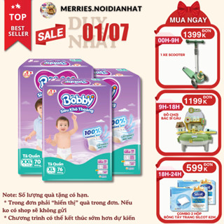 [SIÊU TIẾT KIỆM] Tã BOBBY ULTRA đủ size M96/L88/XL76/XXL70 siêu nhiều miếng