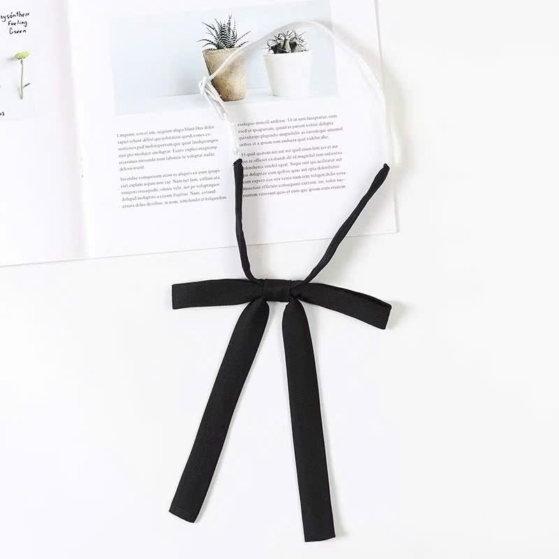 Cavat Nơ JK Màu Trơn Đồng Phục - Nơ JK đeo cổ áo phong cách nữ sinh Nhật Bản(Có clip, ảnh thật)