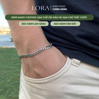 [BH Trọn Đời] Lắc Tay Nam Bạc S925 May Mắn Bình An LORA Dạng Bản Gia Công Riêng Đeo Vừa Tay