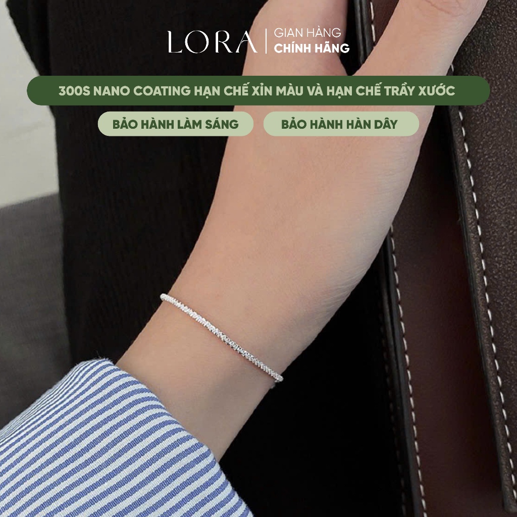[BH Trọn Đời] Lắc Tay Nữ Bạc S925 May Mắn Bình An Lora Bling Dây Lấp Lánh | BigBuy360 - bigbuy360.vn