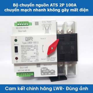 Bộ chuyển nguồn ATS 100A 2P LWR chuyển đổi 2 nguồn điện tự động không gây mất điện