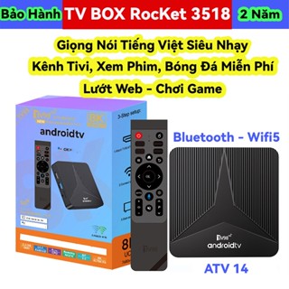 Android TV Box TV98 RK3518 2025 Tiếng Việt Crack 16-256G, Điều khiển giọng xem youtube 200 kênh tivi
