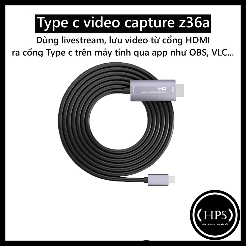 Video capture dùng chơi game, livestream, xem video, camera trên điện thoại, máy tính bảng, laptop - HPS