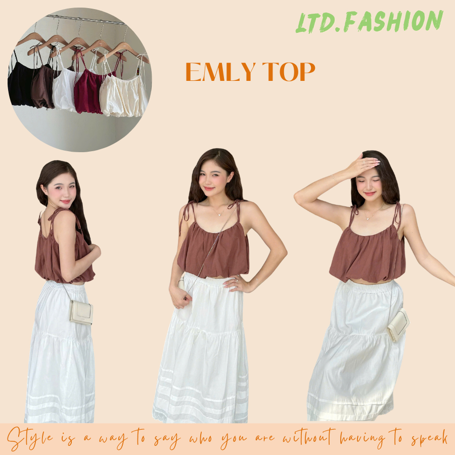 ÁO 2 DÂY TÙNG BÍ XINH YÊU - LTD.FASHION - EMLY TOP