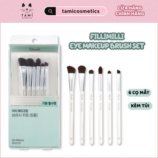 (KÈM TÚI-6 CÂY) Bộ Cọ Trang Điểm Mắt Fillimilli Eye Makeup Brush Set