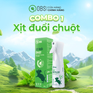  Xịt Đuổi Chuột OBS Xịt Đuổi Côn Trùng Thành Phần Tự Nhiên An Toàn Cho Con Người và Thú Cưng 200ml 