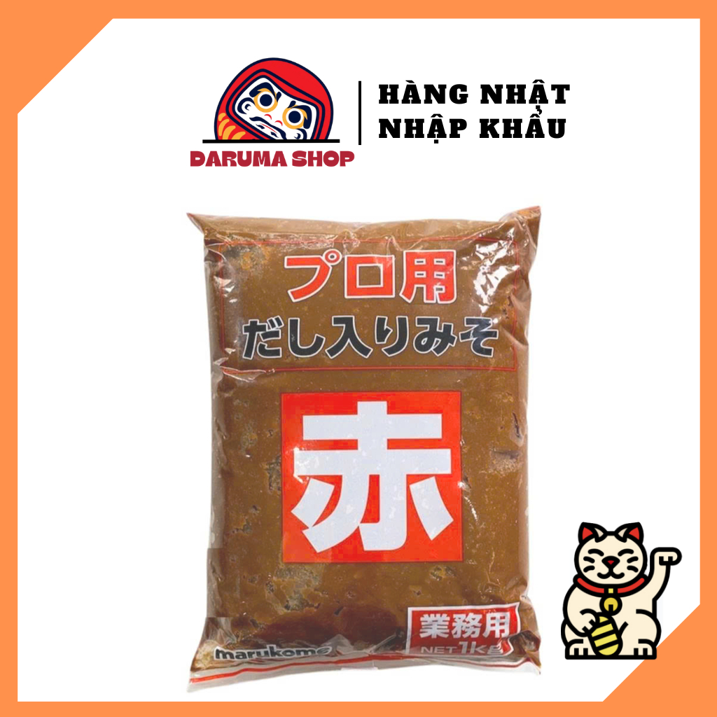 Tương Đậu Marukome Aka Miso Pro nhập khẩu Nhật Bản/ Túi 1kg