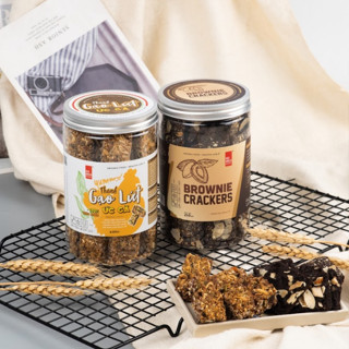 Combo Brownie Crackers 250Gr Và Thanh Gạo Lứt Ức Gà 250Gr Gạch Đỏ Dành Cho chế độ Eatclen