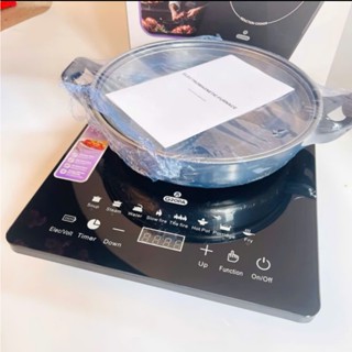 [ MỚI Tặng Nồi ] Bếp Từ Đơn Cảm Ứng GROPA Công Suất 2200W Cao Cấp Tiết Kiệm Điện