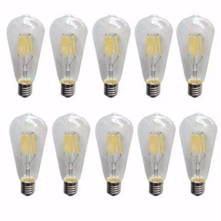 Combo 10 Bóng Đèn LED Edison ST64 Vàng Nắng