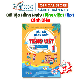 Sách - Bài Tập Hằng Ngày Tiếng Việt Lớp 1 - Cánh Diều - Tập 1 (1 cuốn) - QB