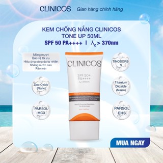 [DEAL TRẢI NGHIỆM TUÝP LẺ] KEM CHỐNG NẮNG CLINICOS TRUTH SUNSCREEN SPF 50 PA++++ 50M