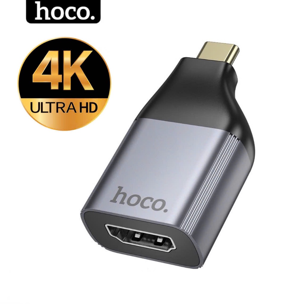 Đầu chuyển Type C ra HDMI 4K Hoco Adapter truyển đổi typec to hdmi cho Laptop điện thoại máy chiếu tv ...vv
