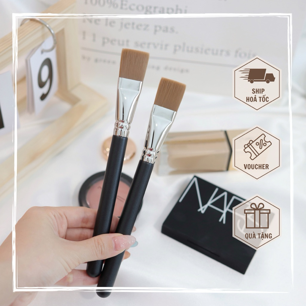 Cọ Tán Kem Nền Form Dẹp TINIBOX 191 – Cọ Trang Điểm Lông Mềm Mịn, Tán Foundation Che Phủ Mịn, Cọ Makeup Chuyên Nghiệp