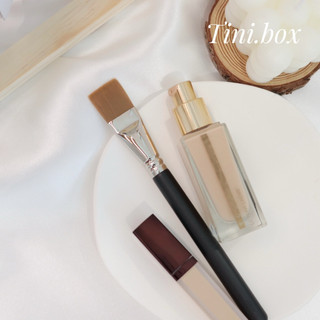 Cọ Tán Kem Nền Form Dẹp TINIBOX 191 – Cọ Trang Điểm Lông Mềm Mịn, Tán Foundation Che Phủ Mịn, Cọ Makeup Chuyên Nghiệp