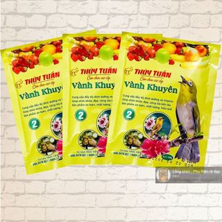 Combo 3 gói Cám chim Khuyên Thúy Tuấn số 2 100gram - Cám Khuyên Thúy Tuấn cao cấp giá rẻ