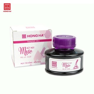  Mực Bút Máy Hồng Hà 3468 - Màu Tím Hồng  60cc  