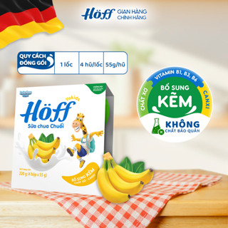 Sữa chua HOFF cho bé ăn dặm trẻ em từ 6 tháng tuổi vị hoa quả - 1 Lốc (4 hộp x 55g)