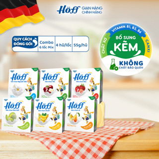 Combo 6 Lốc Sữa chua HOFF mix 6 vị hỗ trợ hệ tiêu hóa cho bé ăn dặm - 6 lốc (24 hộp x 55g)
