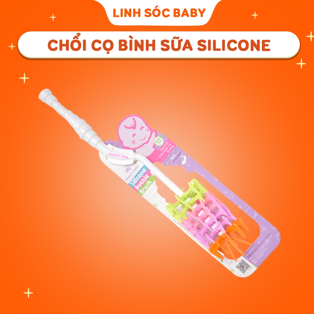 Chổi cọ bình sữa silicone Mama's Choice (siêu bền,siêu sạch)