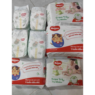  Tả dán sơ sinh Nb Huggies tràm trà cho bé sơ sinh bịch 30 miếng 