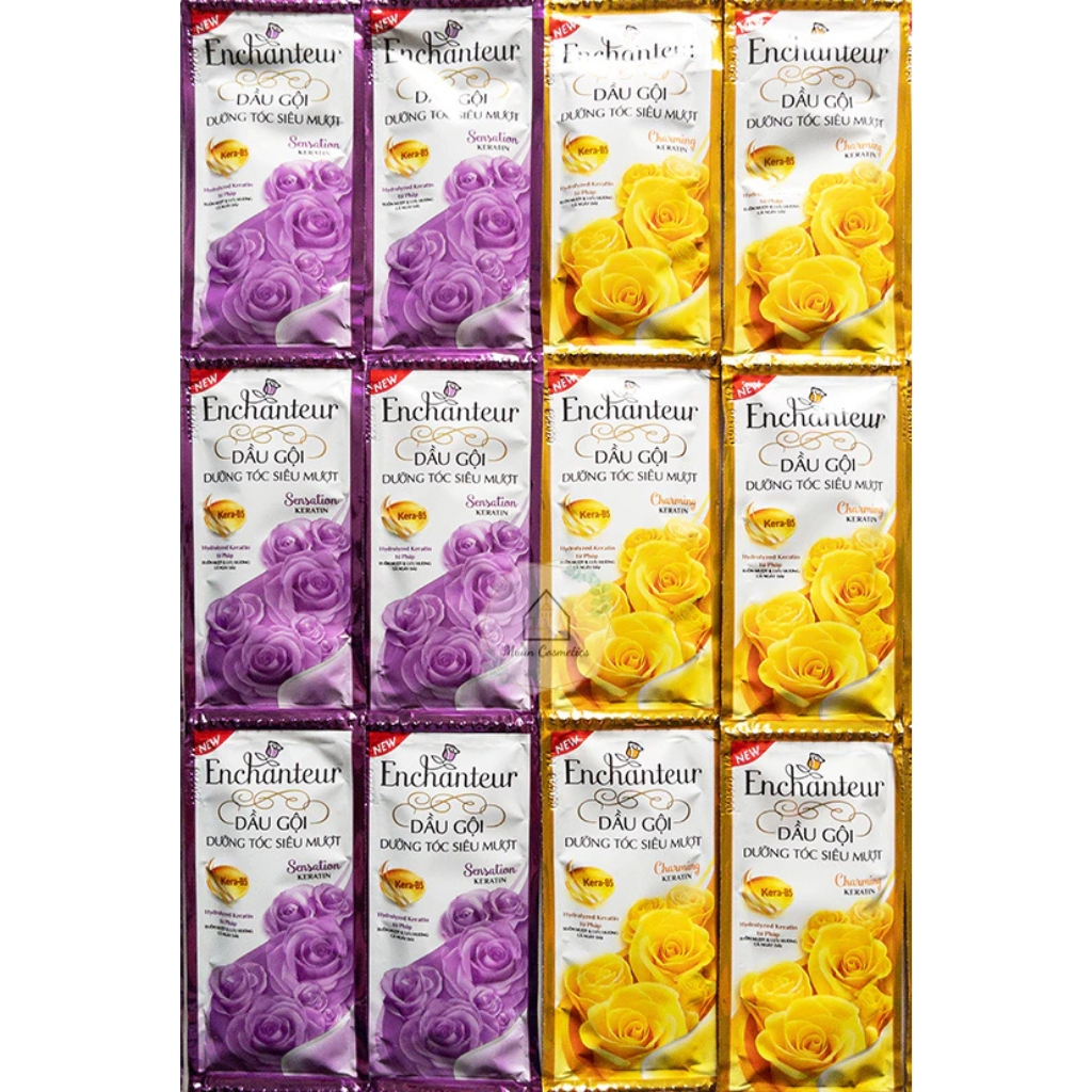 Set 5 dây 70 Gói Dầu gội Enchanteur 5g