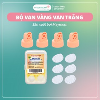 Bộ Van Trắng Van Vàng Maymom Dùng Cho Máy Hút Sữa Medela Pump, Harmony, Swing, Mini Electric, Symphony