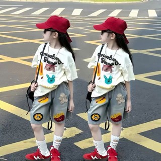 Đ&Nkids -069- SÉT ÁO PHÔNG CỘC QUẦN NGỐ BÒ MÙA HÈ CHO BÉ GÁI CAO CẤP 